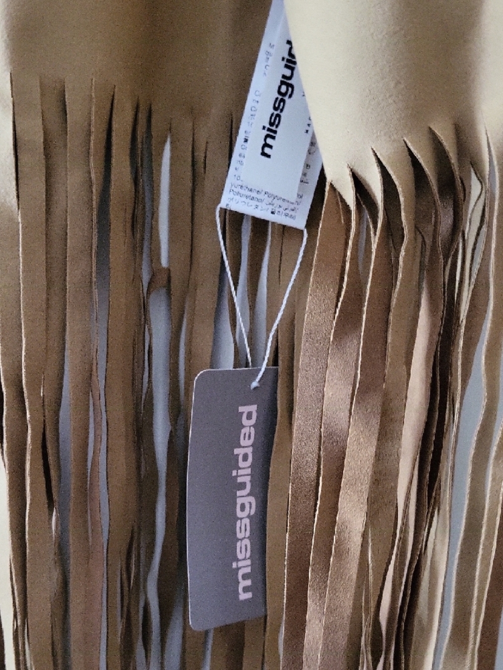 Missguided Brown Faux Suede Fringe Vest - Picture 5 of 8